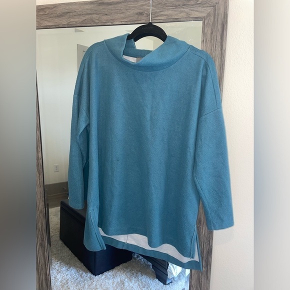 Anthropologie Sweaters - Blue Anthropologie turtle neck sweater